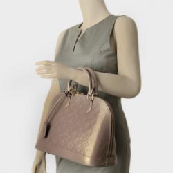 Pre Owned Louis Vuitton Pudre Alma MM Vernis 