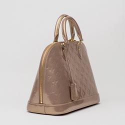 Pre Owned Louis Vuitton Pudre Alma MM Vernis 