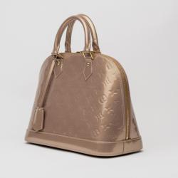 Pre Owned Louis Vuitton Pudre Alma MM Vernis 