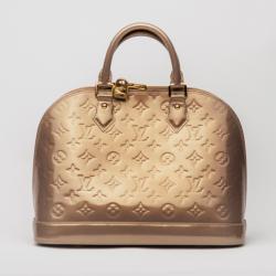 Pre Owned Louis Vuitton Pudre Alma MM Vernis 