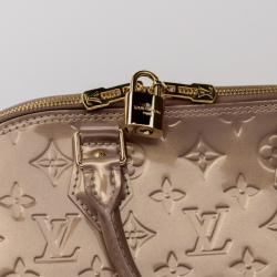 Pre Owned Louis Vuitton Pudre Alma MM Vernis 