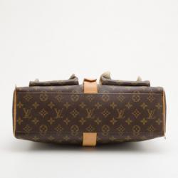 Pre Owned حقيبة لوي فيتون مينهاتم كانفاس مونوغرامي GM