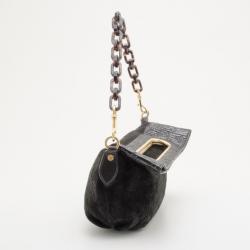 Pre Owned Louis Vuitton Limited Edition Monogram Patent Motard After Dark Clutch