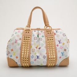 مملوكة مسبقًا Louis Vuitton White Multicolor Courtney GM Bag