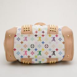 مملوكة مسبقًا Louis Vuitton White Multicolor Courtney GM Bag
