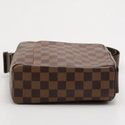 Pre Owned Louis Vuitton Damier Ebene Canvas Olav PM Messenger Bag 