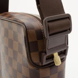 Pre Owned Louis Vuitton Damier Ebene Canvas Olav PM Messenger Bag 