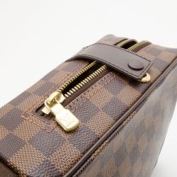 Pre Owned Louis Vuitton Damier Ebene Canvas Olav PM Messenger Bag 