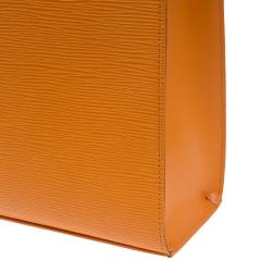 Pre Owned Louis Vuitton Orange Epi Leather Croisette PM