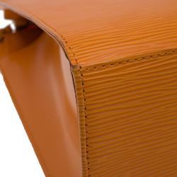 Pre Owned Louis Vuitton Orange Epi Leather Croisette PM