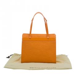 Pre Owned Louis Vuitton Orange Epi Leather Croisette PM