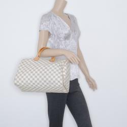 Pre Owned Louis Vuitton Damier Azur Speedy 35 