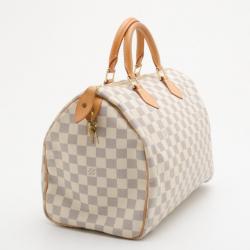 Pre Owned Louis Vuitton Damier Azur Speedy 35 