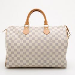 Pre Owned Louis Vuitton Damier Azur Speedy 35 