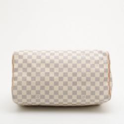 Pre Owned Louis Vuitton Damier Azur Speedy 35 