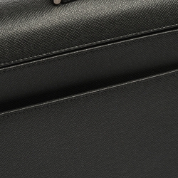 Pre Owned Louis Vuitton Black Taiga Leather Serviette Robusto 2 Business Briefcase Bag