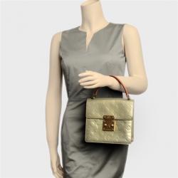 Pre Owned Louis Vuitton Lime Vernis Spring Street Bag