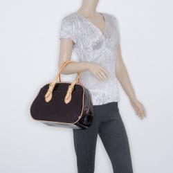 Pre Owned Louis Vuitton Monogram Vernis Summit Driver Amarante Bag