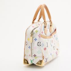 Pre Owned Louis Vuitton White Multicolor Trouville