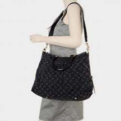 Pre Owned Louis Vuitton Monogram Denim Neo Cabby GM Tote