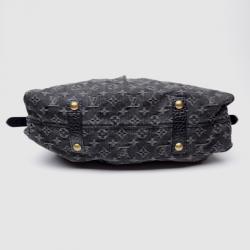 Pre Owned Louis Vuitton Monogram Denim Neo Cabby GM Tote
