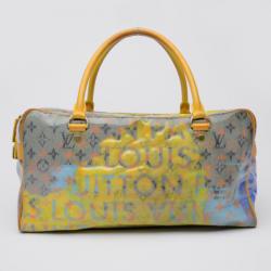 مملوكة مسبقًا Louis Vuitton Limited Edition Monogram Pulp Weekender PM Satchel Handbag