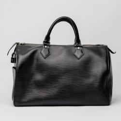 Pre Owned Louis Vuitton Black Epi Speedy 30