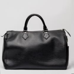Pre Owned Louis Vuitton Black Epi Speedy 30