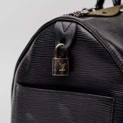 Pre Owned Louis Vuitton Black Epi Speedy 30
