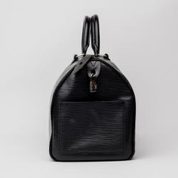 Pre Owned Louis Vuitton Black Epi Speedy 30