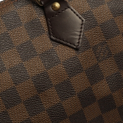 Pre Owned Louis Vuitton Damier Ebene Canvas Speedy 30 Bag
