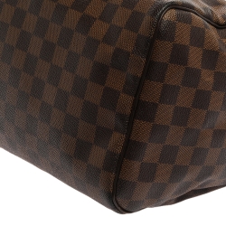 Pre Owned Louis Vuitton Damier Ebene Canvas Speedy 30 Bag