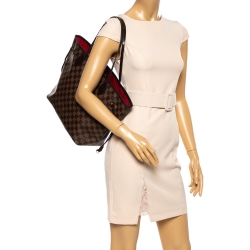 Pre Owned Louis Vuitton Damier Ebene Canvas Neverfull MM Bag