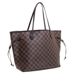 Pre Owned Louis Vuitton Damier Ebene Canvas Neverfull MM Bag