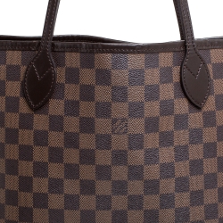 Pre Owned Louis Vuitton Damier Ebene Canvas Neverfull MM Bag