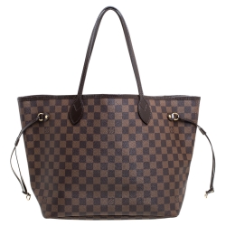 Pre Owned Louis Vuitton Damier Ebene Canvas Neverfull MM Bag