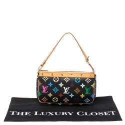 مملوكة مسبقًا Louis Vuitton Black Multicolor Monogram Canvas Pochette Accessories