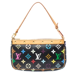 مملوكة مسبقًا Louis Vuitton Black Multicolor Monogram Canvas Pochette Accessories