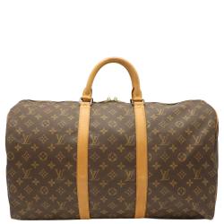 Pre Owned Louis Vuitton Monogram Canvas Keepall 50 Bag
