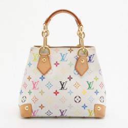 Pre Owned Louis Vuitton White Monogram Multicolor Audra Tote 