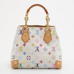 Pre Owned Louis Vuitton White Monogram Multicolor Audra Tote 