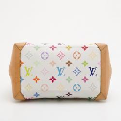 Pre Owned Louis Vuitton White Monogram Multicolor Audra Tote 