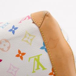 Pre Owned Louis Vuitton White Monogram Multicolor Audra Tote 