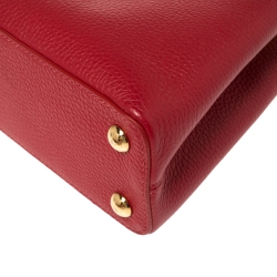 Pre Owned Louis Vuitton Escarlate Taurillon Leather and Python Capucines BB Bag