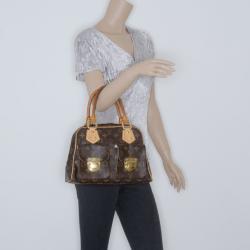 Pre Owned Louis Vuitton Monogram Canvas Manhattan PM Satchel 