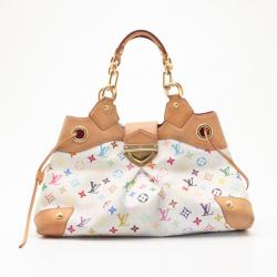 Pre Owned Louis Vuitton White Mulicolore Ursula Bag