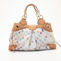 Pre Owned Louis Vuitton White Mulicolore Ursula Bag