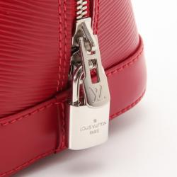 Pre Owned Louis Vuitton Red Electric Epi Leather Alma PM