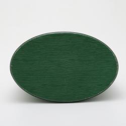 Pre Owned Louis Vuitton Borneo Green Epi Leather Cluny Shoulder Bag  