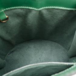 Pre Owned Louis Vuitton Borneo Green Epi Leather Cluny Shoulder Bag  